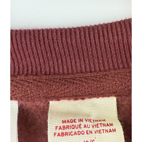 Levi's Relaxed Fit Graphic Andorra Crewneck Sweatshirt Maroon Size XL - Picture 5 of 14